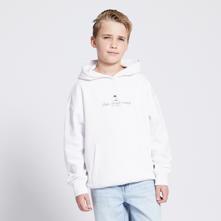 Printed hoodie "Jordon" White 8